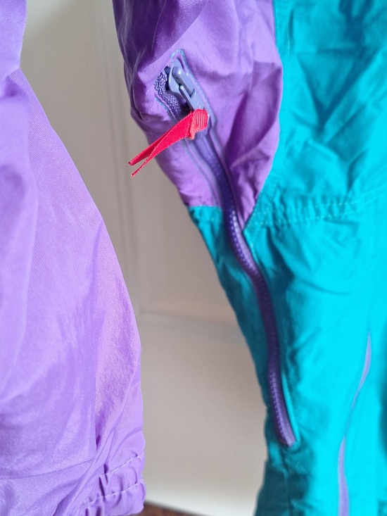 Sierra Designs Teal & Purple Windbreaker Jacket - Picture 4 of 11